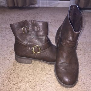 Brown ankle boots